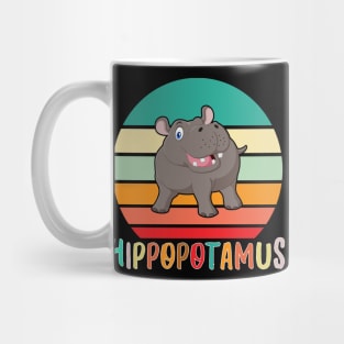 Vintage Retro Hippopotamus Mug